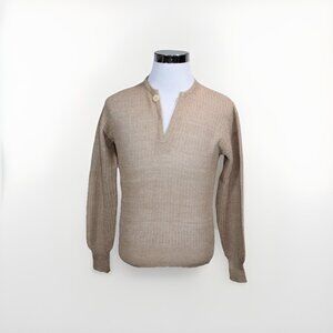 Vintage B. ALTMAN acrylic silk Sweater Henly crew jumper Pullover Size S Italy